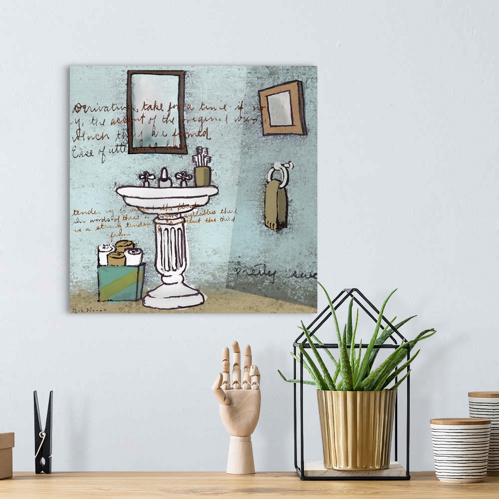 A bohemian room featuring Sink V