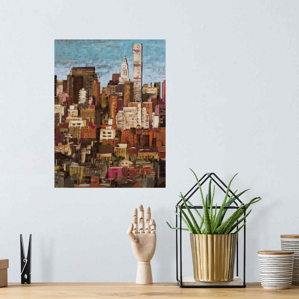 A bohemian room featuring Skyline New York City 1