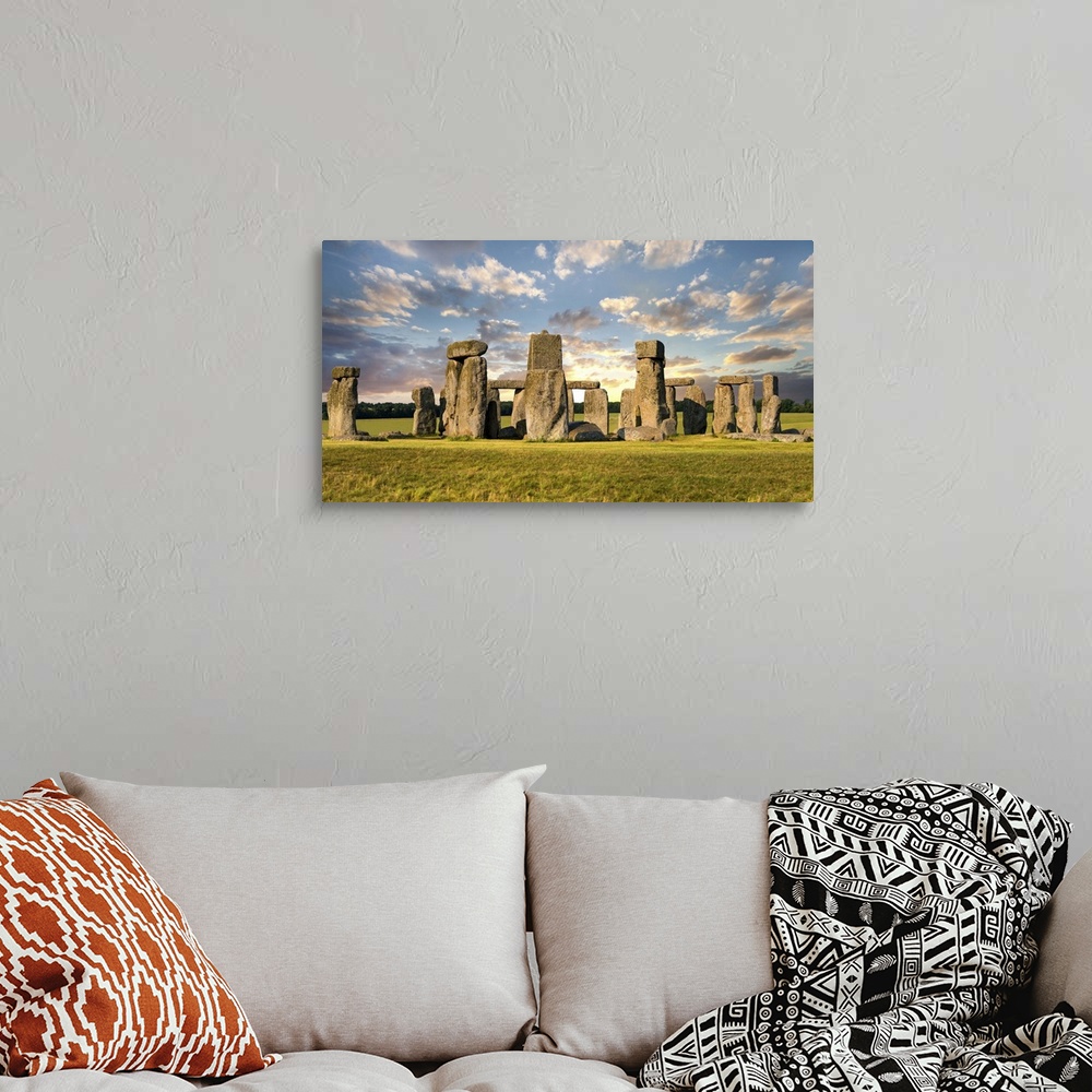 A bohemian room featuring Stonehenge Day