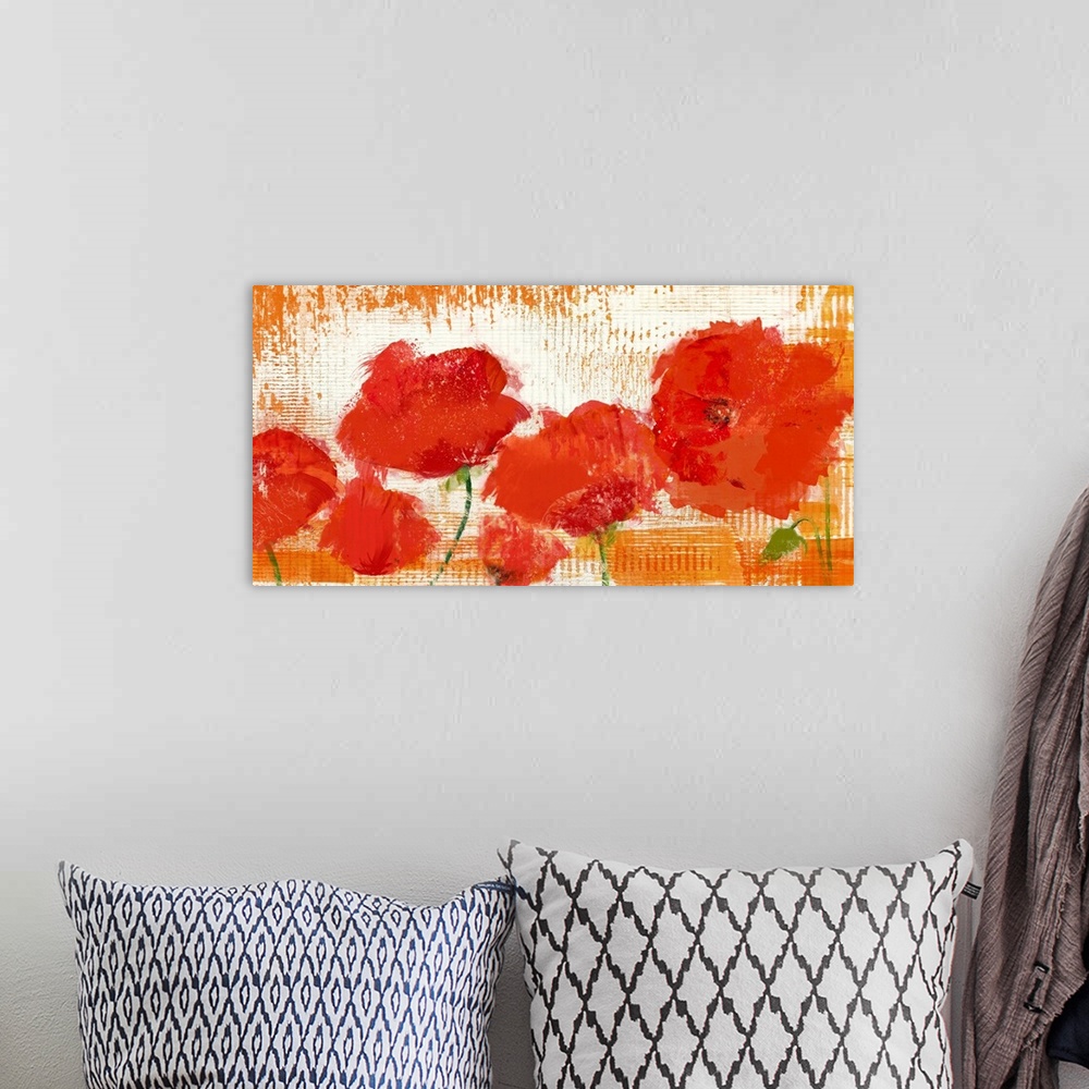 A bohemian room featuring The Poppies Blow