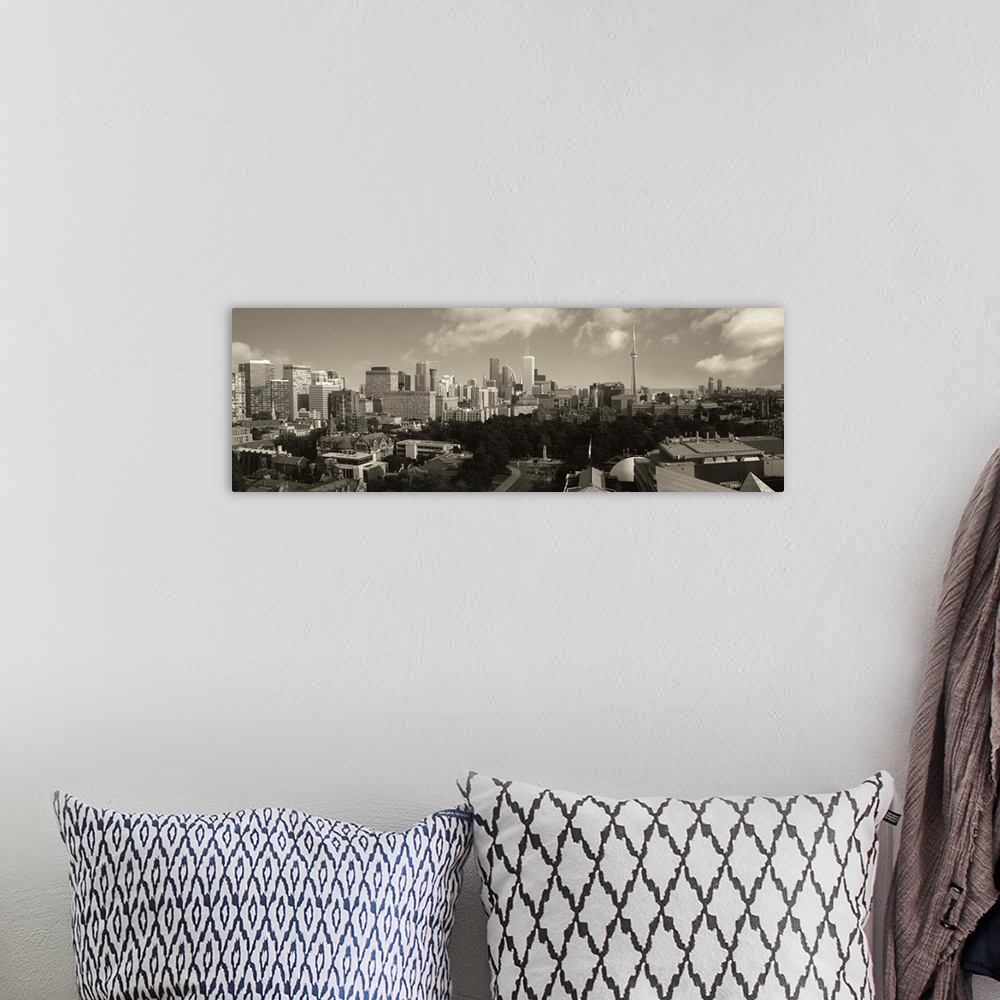 A bohemian room featuring Toronto Skyline B