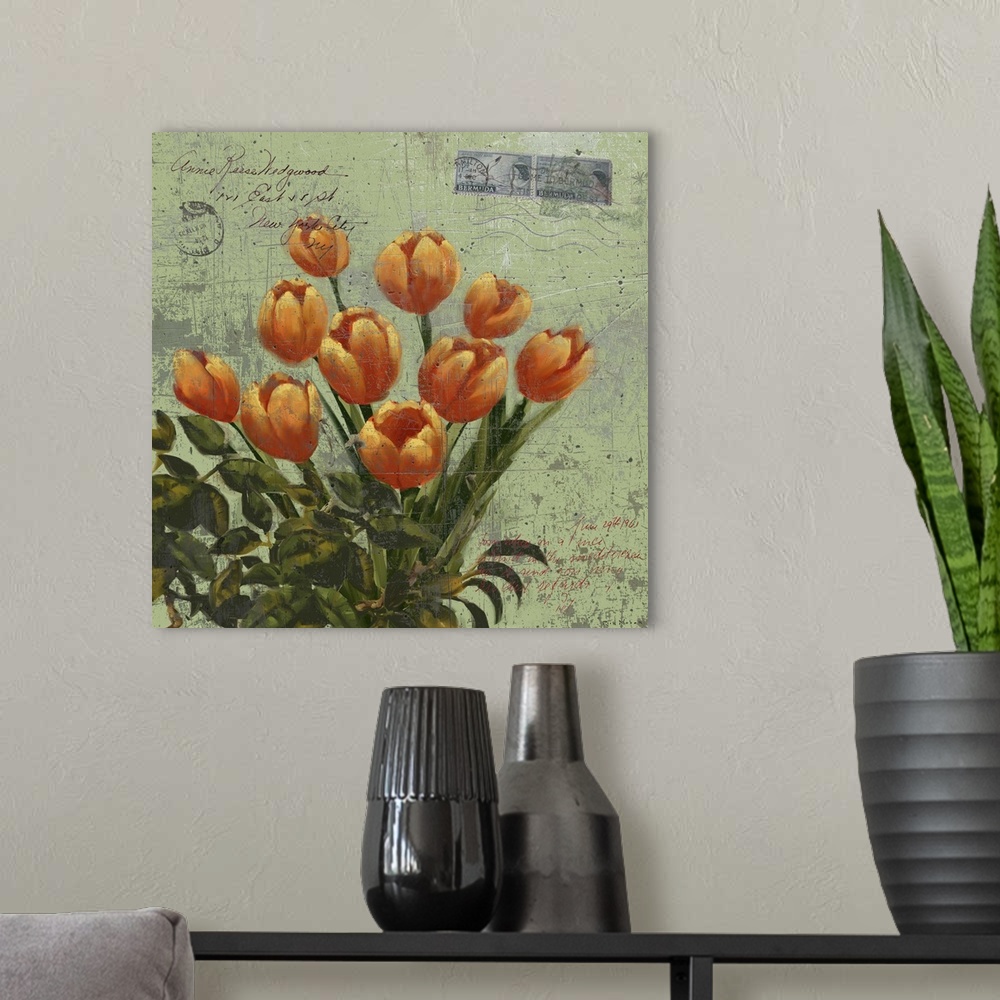 A modern room featuring Tulips I