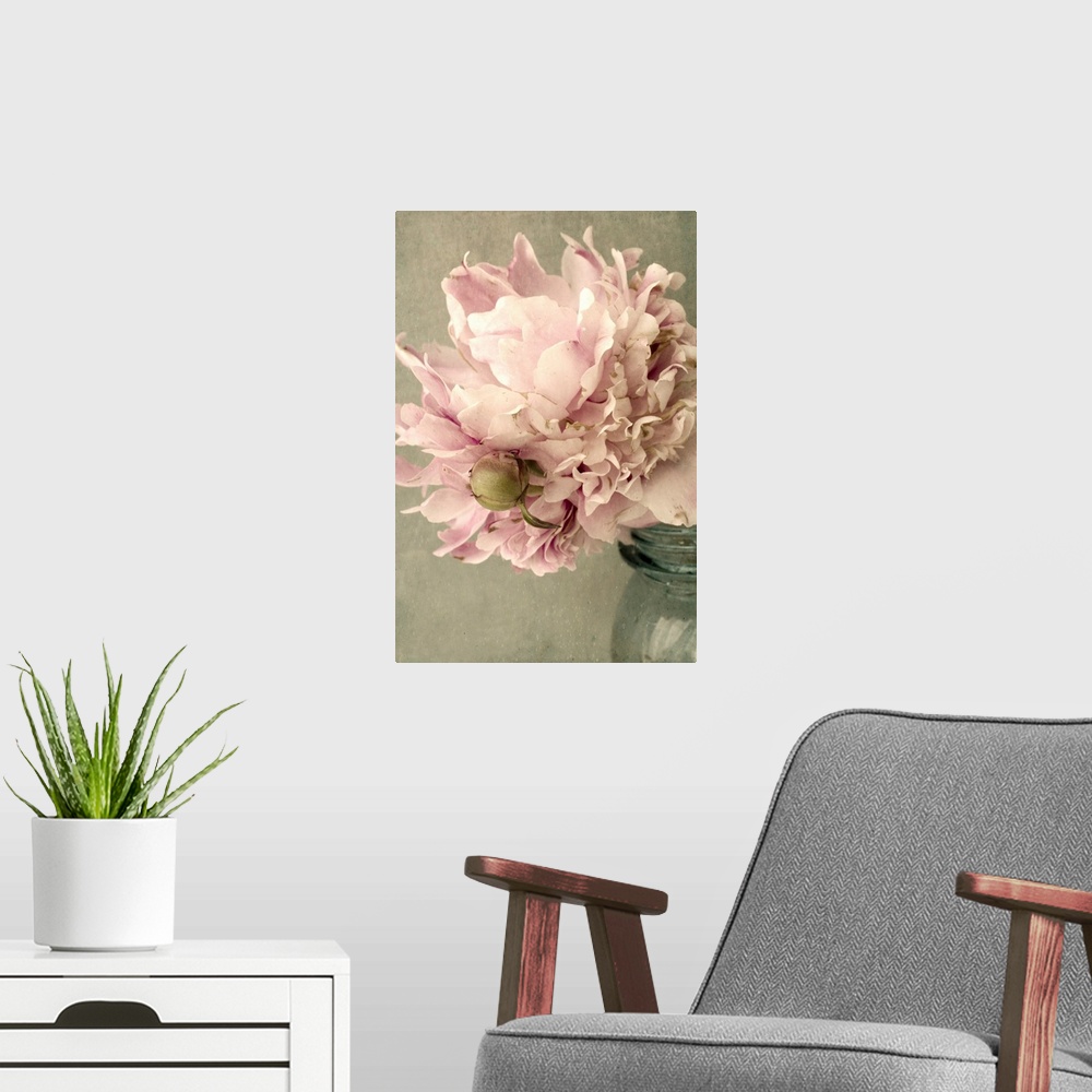 A modern room featuring Vintage Peony B