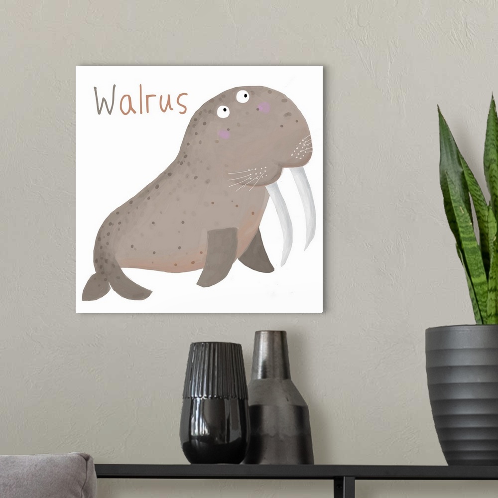 A modern room featuring W for Walrus