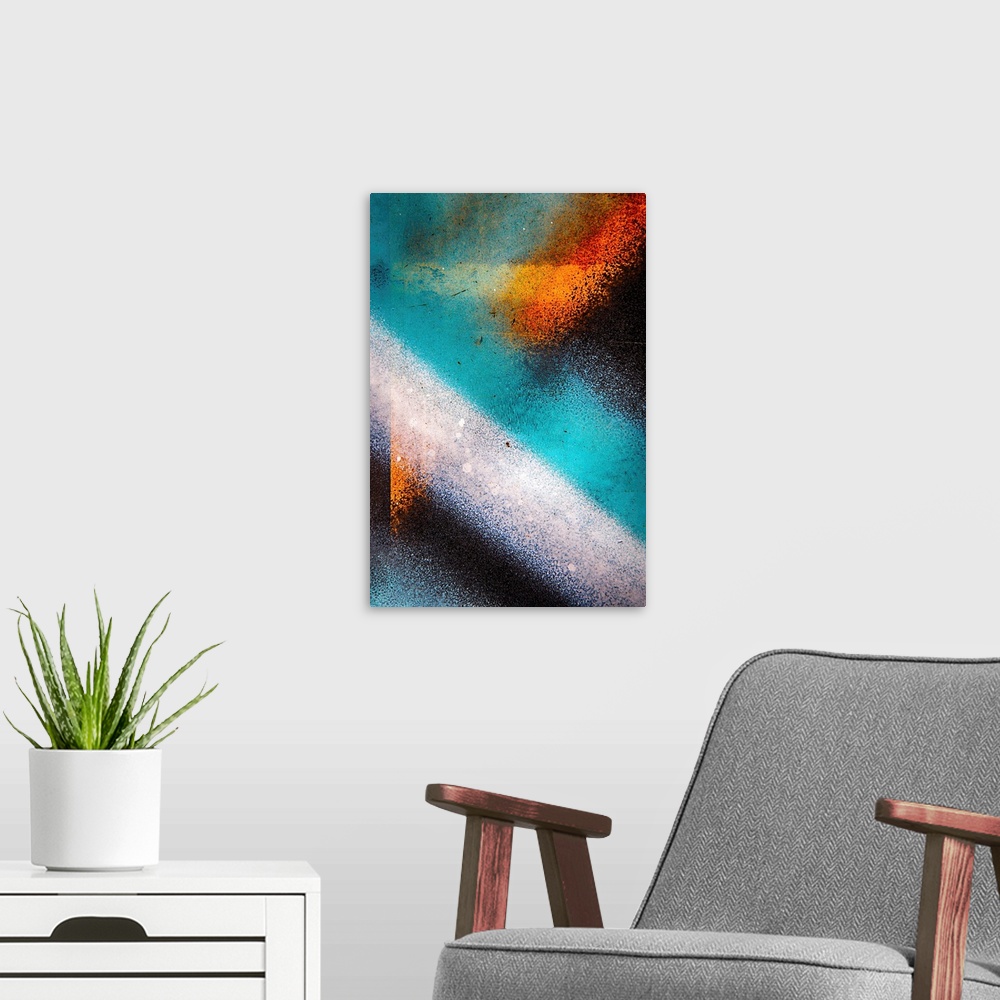 A modern room featuring Abstract 2