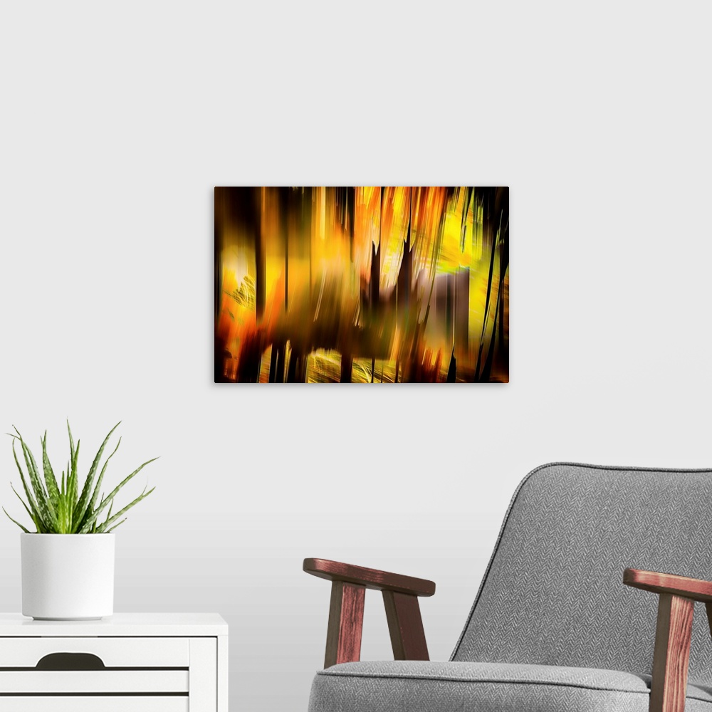 A modern room featuring One of my own favourite images, another representation of the glory of Autumn. The image was made...