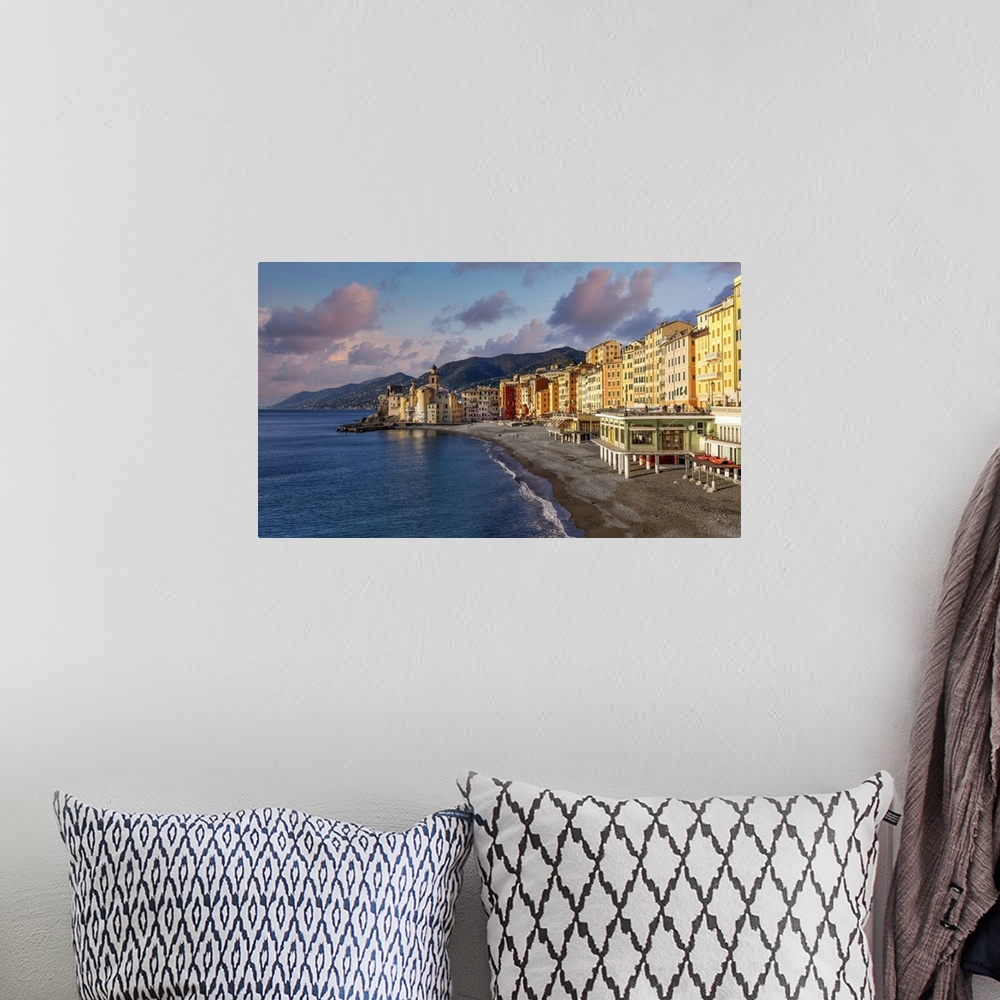 A bohemian room featuring Camogli is a seaside village known for its small port and colorful buildings on the seafront. It ...