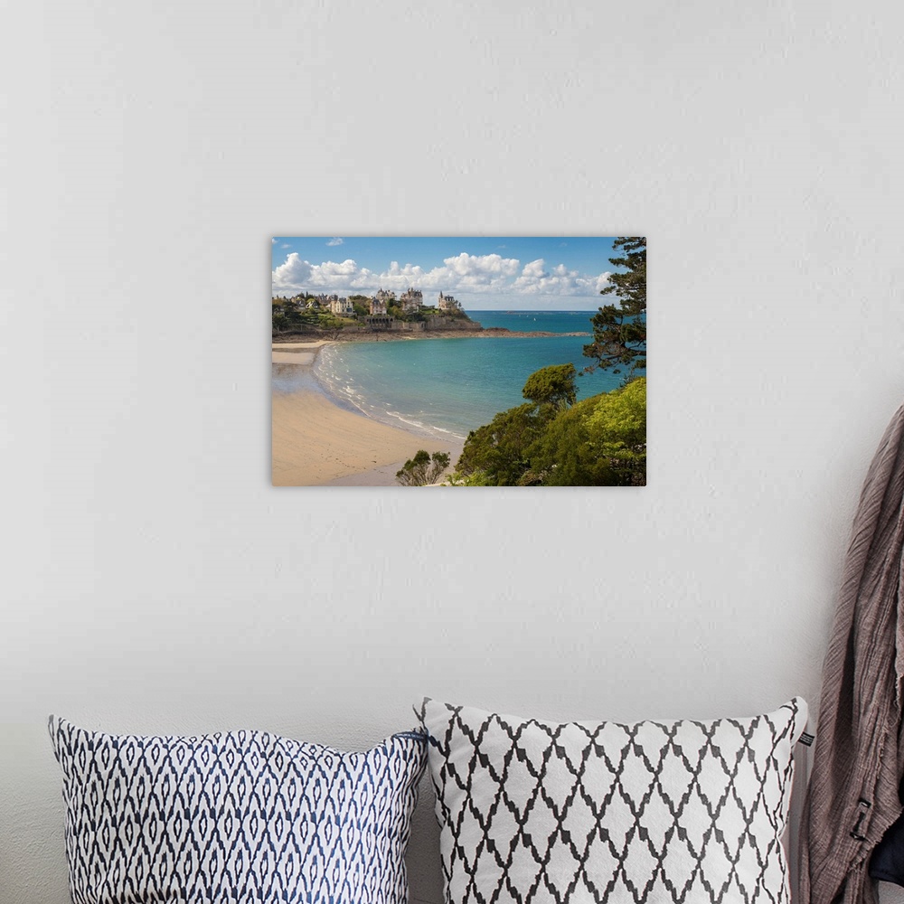 A bohemian room featuring Sandy beach in Northern France near St. Lunaire in Brittany.
