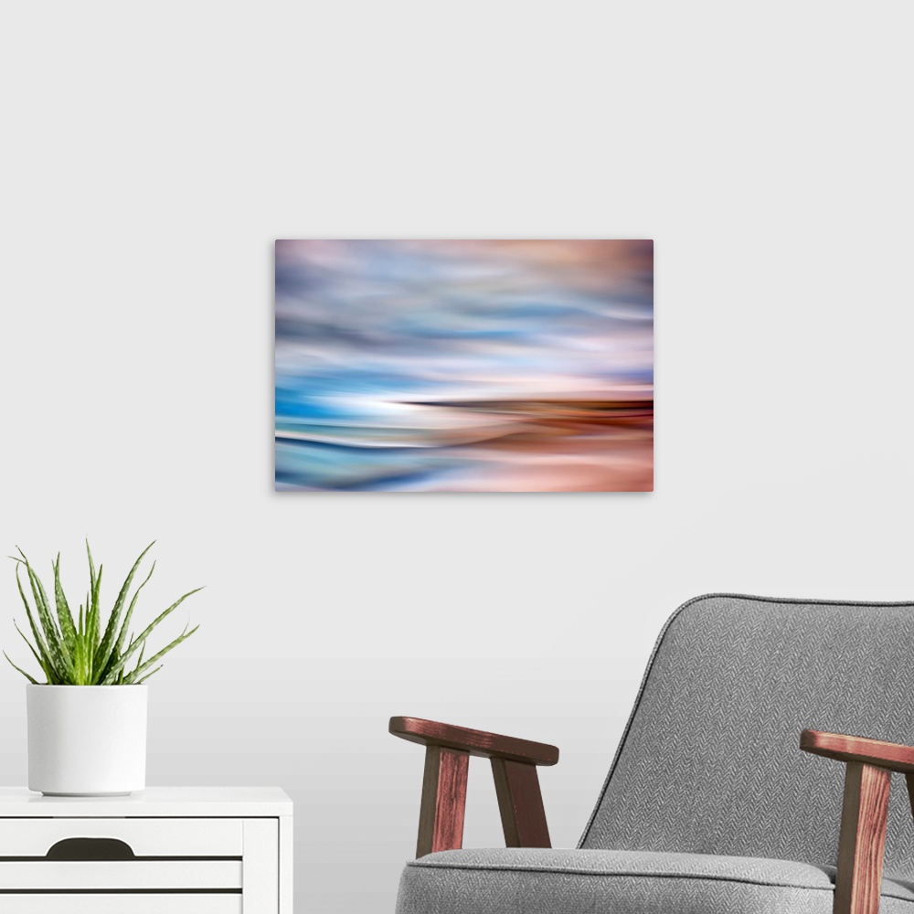 A modern room featuring Dungeness Abstract