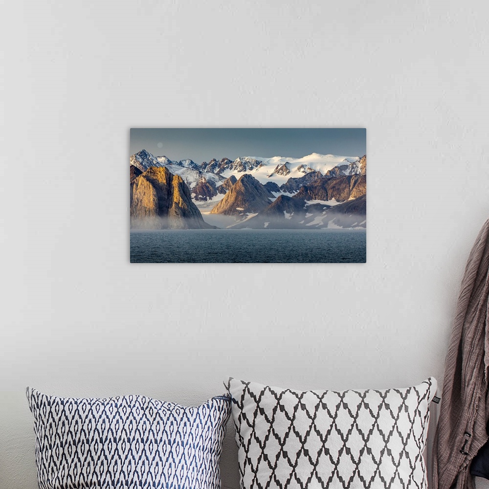 A bohemian room featuring Eastern Greenland, fjords and glaciers