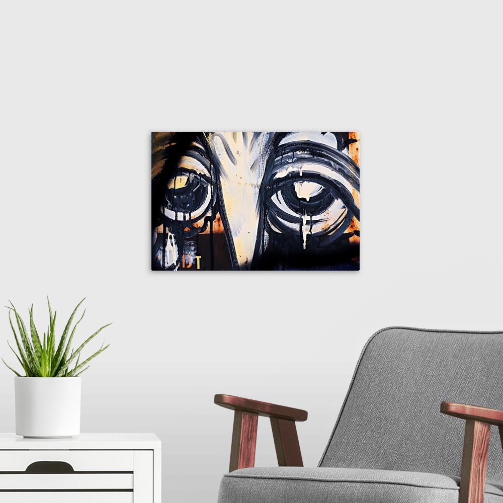 A modern room featuring Eyes