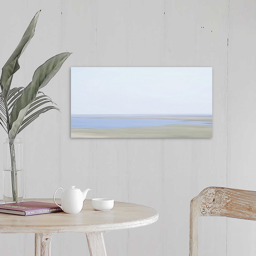 A farmhouse room featuring Artistically blurred photo. Dreams float away with a warm summer wind.