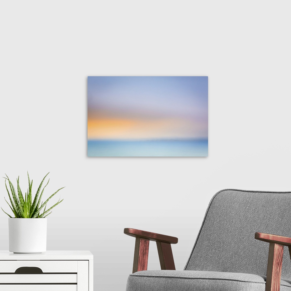 A modern room featuring Pastel Sunrise.