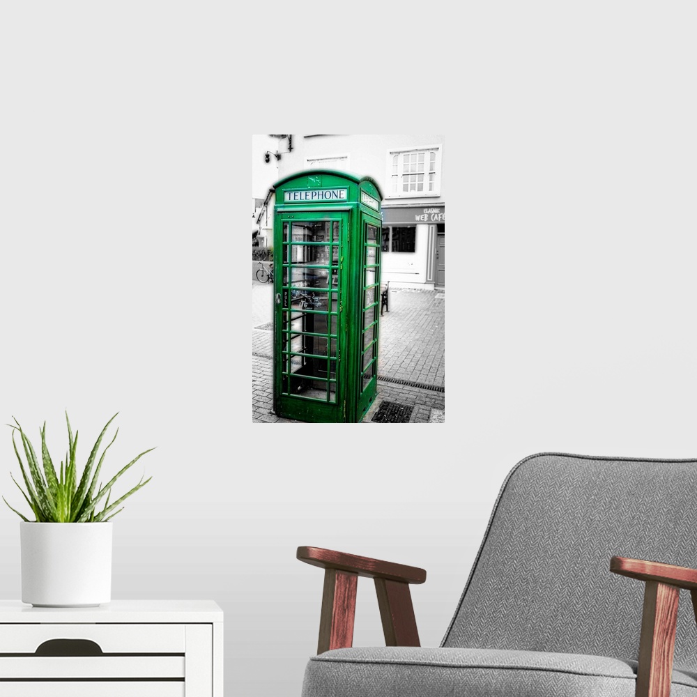 A modern room featuring Irish Phone Booth, Kinsale, County Cork, Republic of Ireland