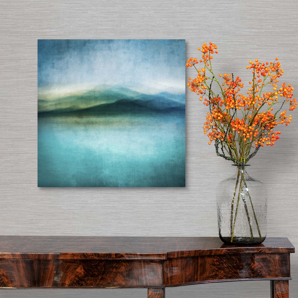 A traditional room featuring Seascape abstract.