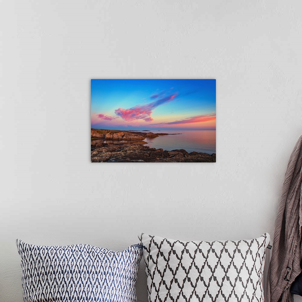 A bohemian room featuring Clouds and sunset over the Irish coast