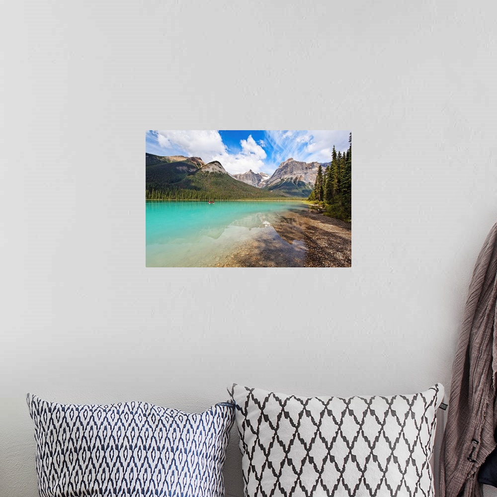 A bohemian room featuring Low Angle View of Emerald Lake, British Columbia, Canada