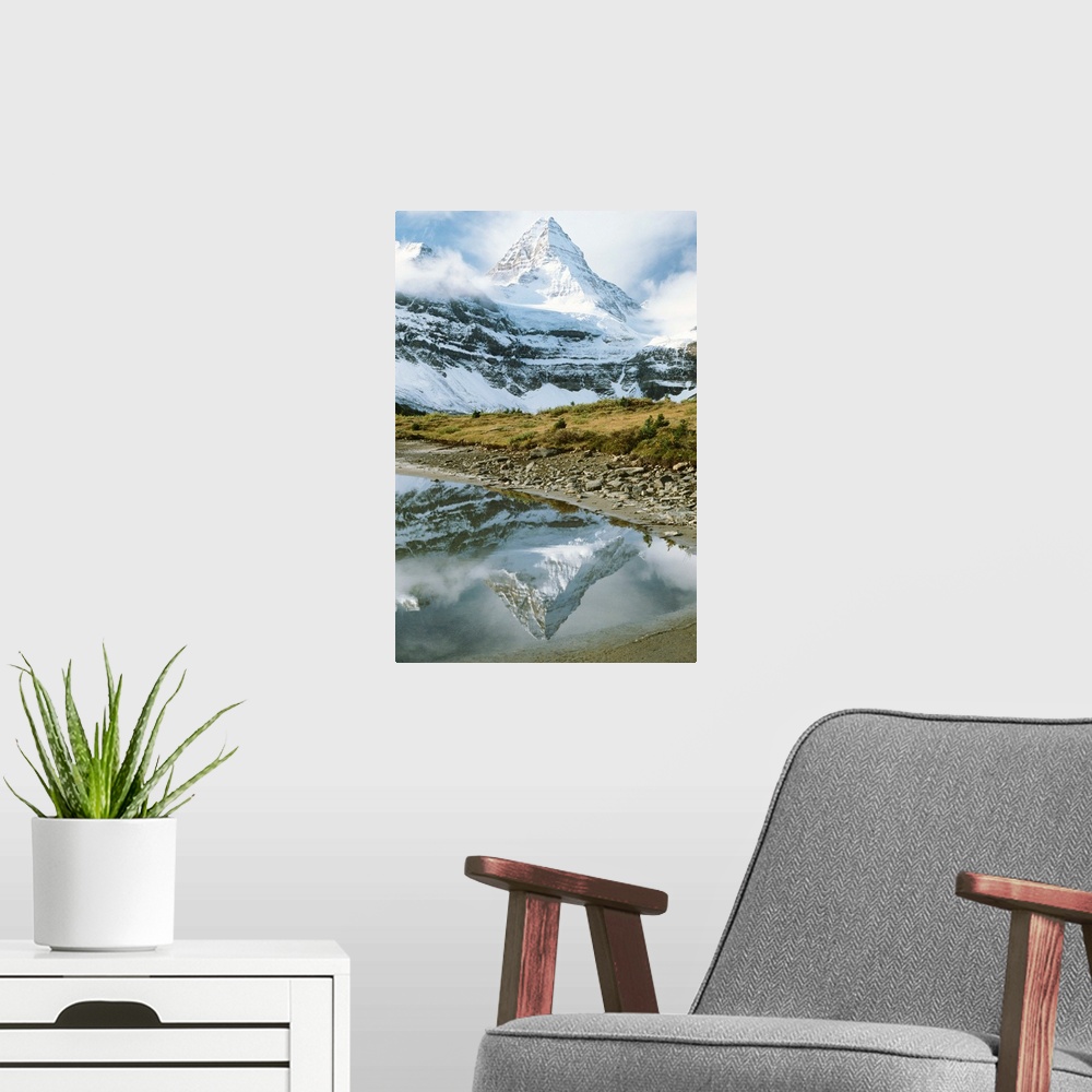 A modern room featuring Mt. Assiniboine, Mt. Assiniboine Provincial Park, Alberta, Canada