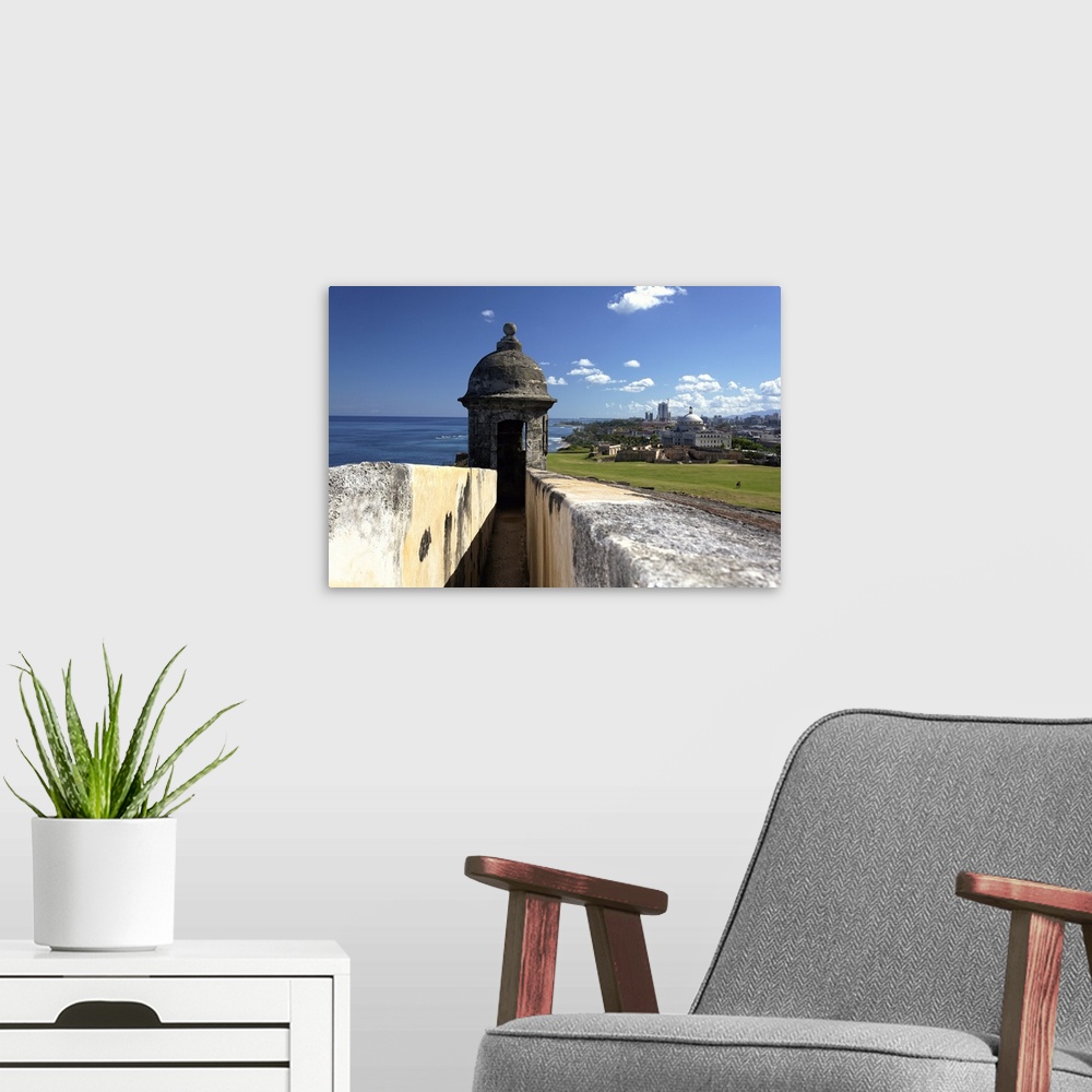 A modern room featuring Scenic View of San Juan from the San Cristobal Fort, Puerto Rico