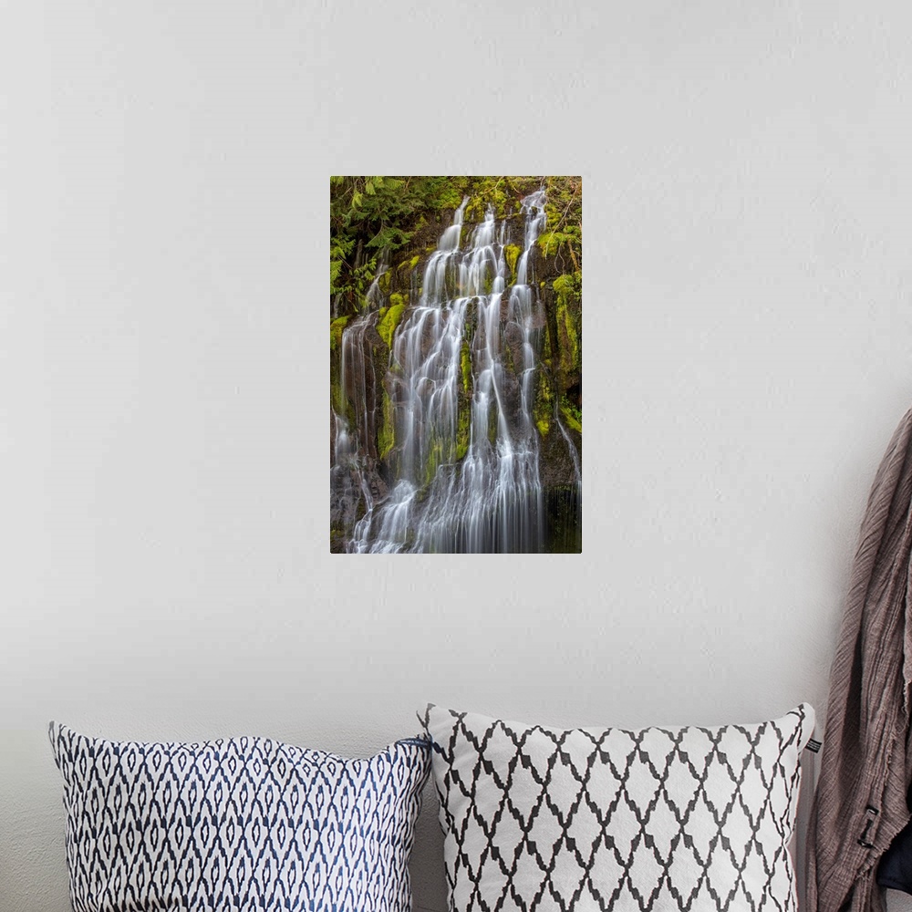 A bohemian room featuring Panther Creek Falls