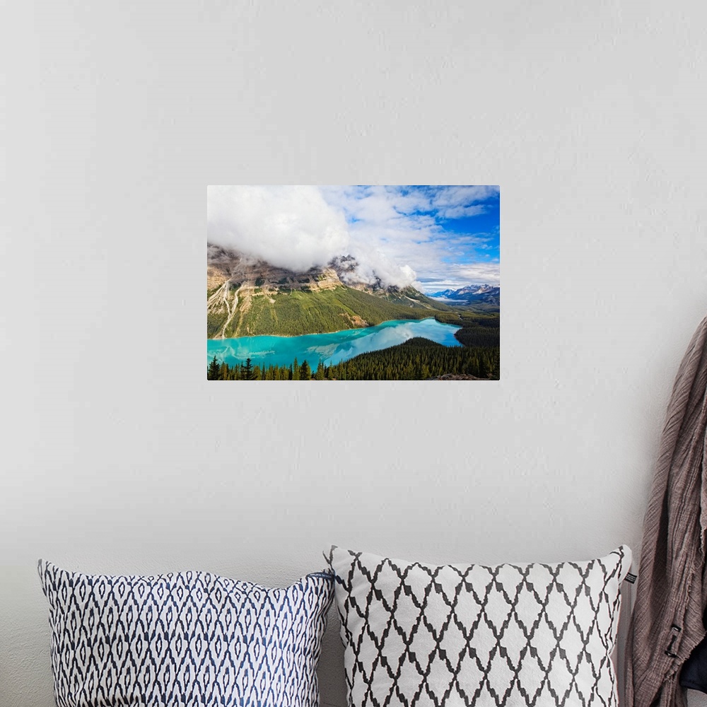 A bohemian room featuring Peyto Lake with Reflections, Alberta, Canada