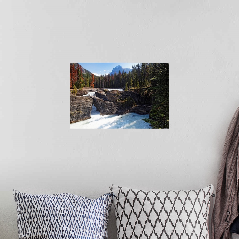 A bohemian room featuring Natural Bridge on the Kicking Horse River, Yoho National Park, British Columbia, Canada
