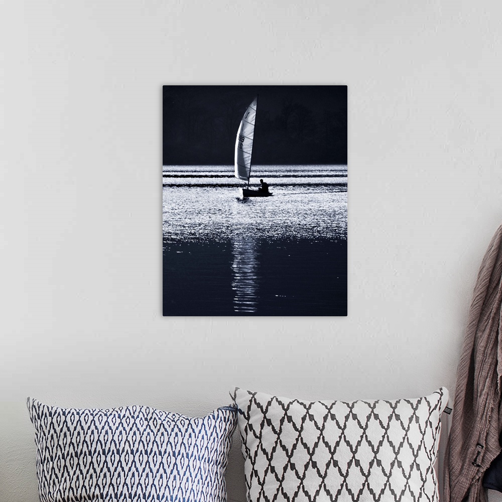 A bohemian room featuring Sailing by moonlight