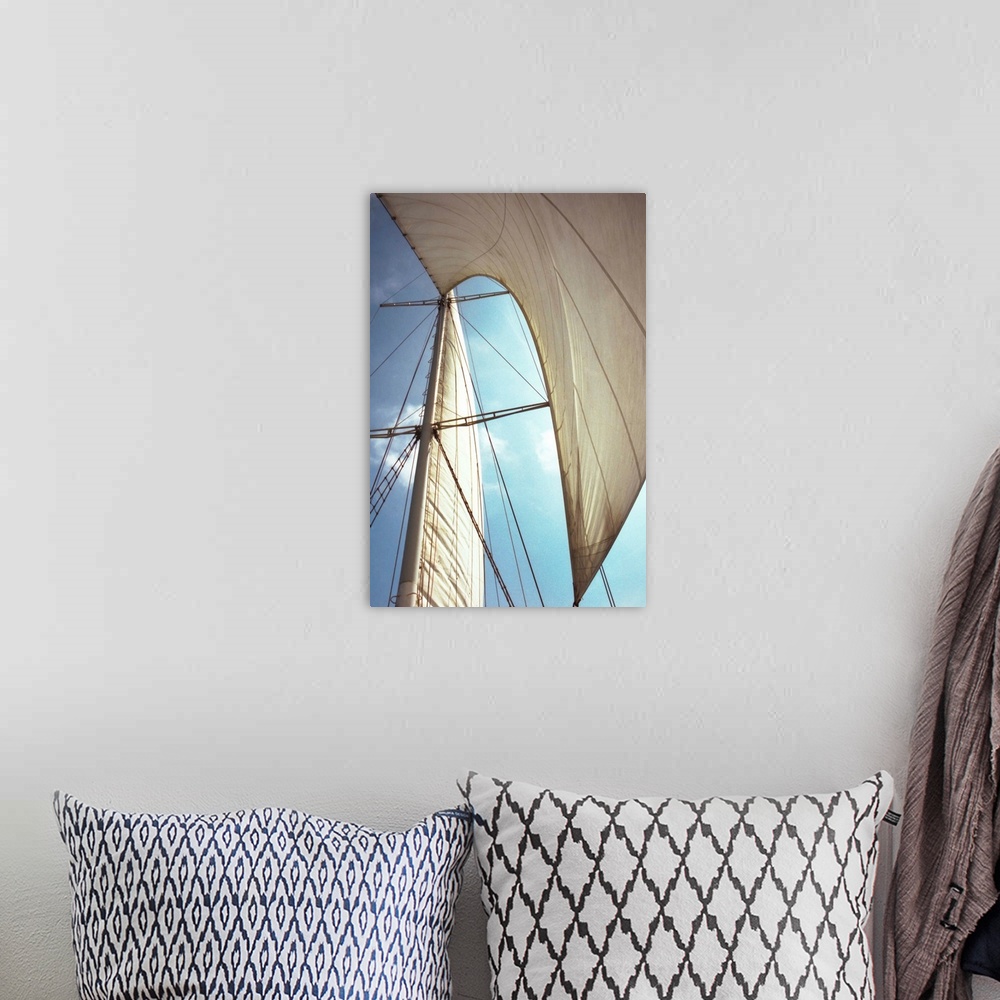 A bohemian room featuring Sails cathederal.