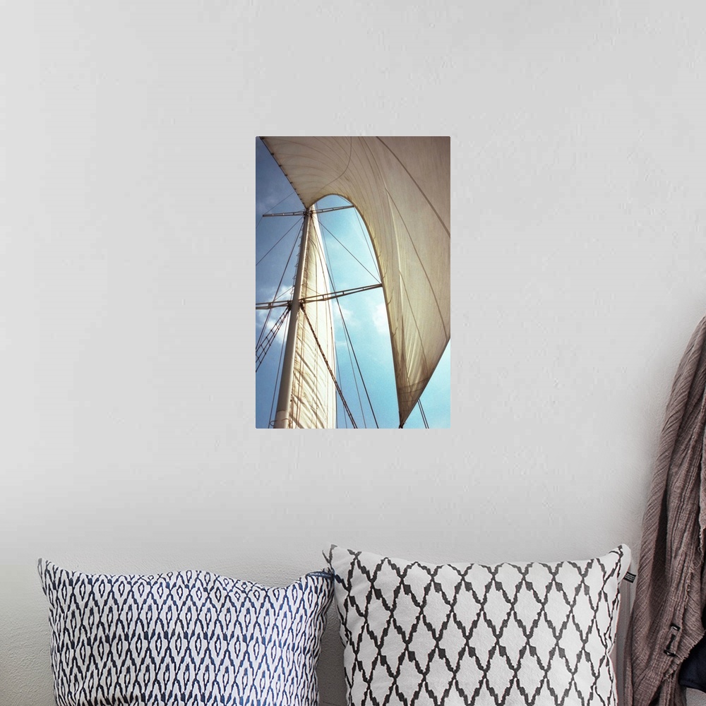 A bohemian room featuring Sails cathederal.