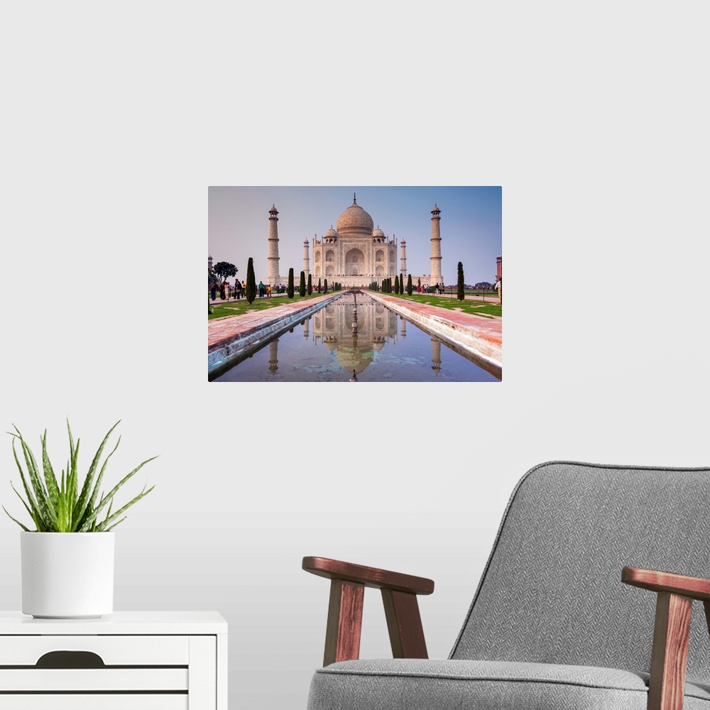 A modern room featuring Taj Mahal