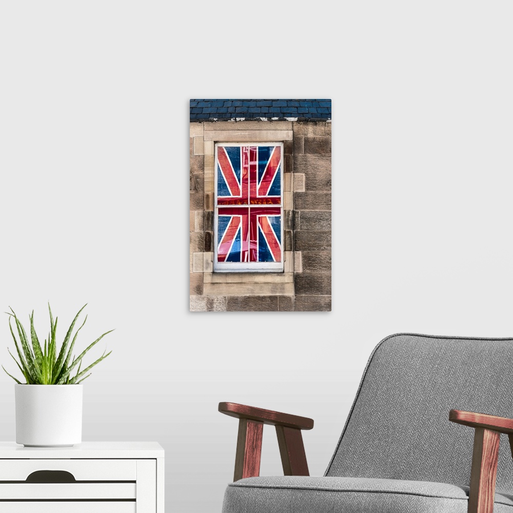 A modern room featuring UK Flag