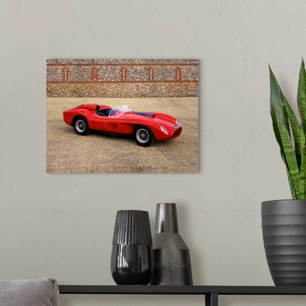 A modern room featuring 1958 Ferrari 335 S Speciale 4.1 litre V12. Country of origin Italy..