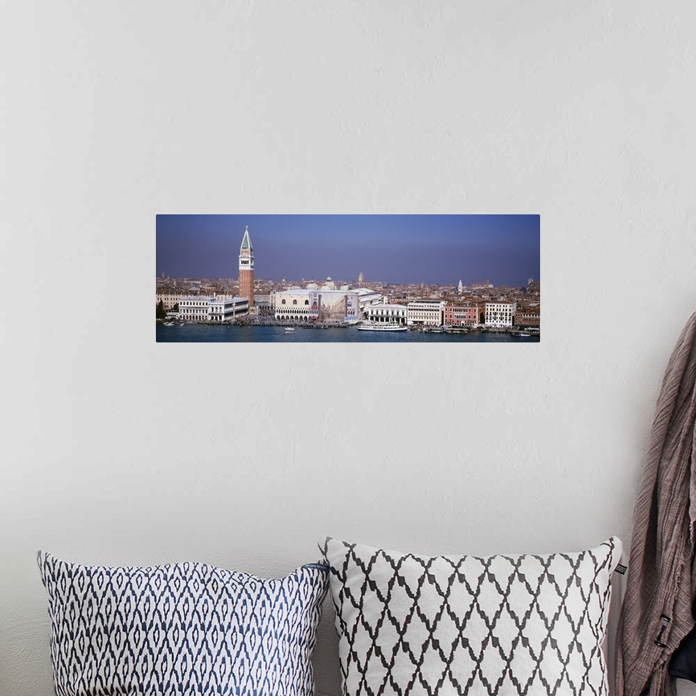 A bohemian room featuring Aerial view of a city along a canal, Venice, Italy
