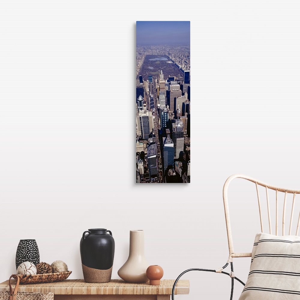 A farmhouse room featuring Aerial view of a city, Manhattan, New York City, New York State