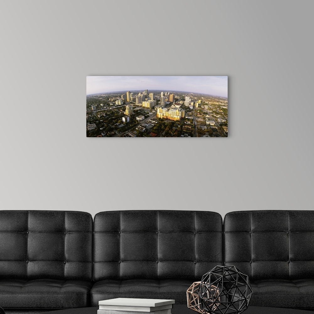 A modern room featuring Aerial view of a cityscape, Fort Lauderdale, Florida