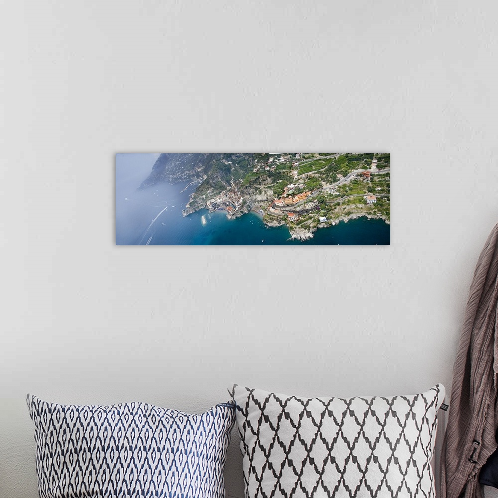 A bohemian room featuring Aerial view of a town Atrani Amalfi Coast Salerno Campania Italy