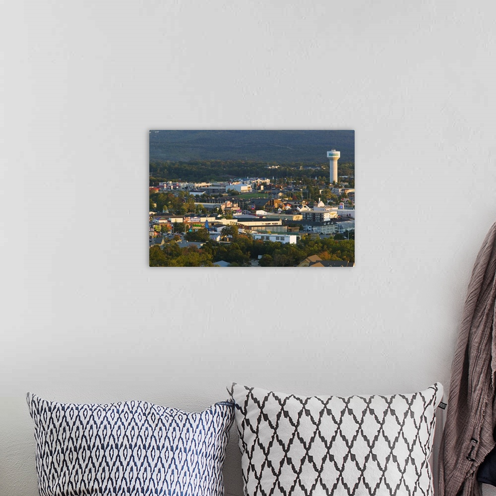 A bohemian room featuring Aerial view of buildings in a city, Branson, Missouri
