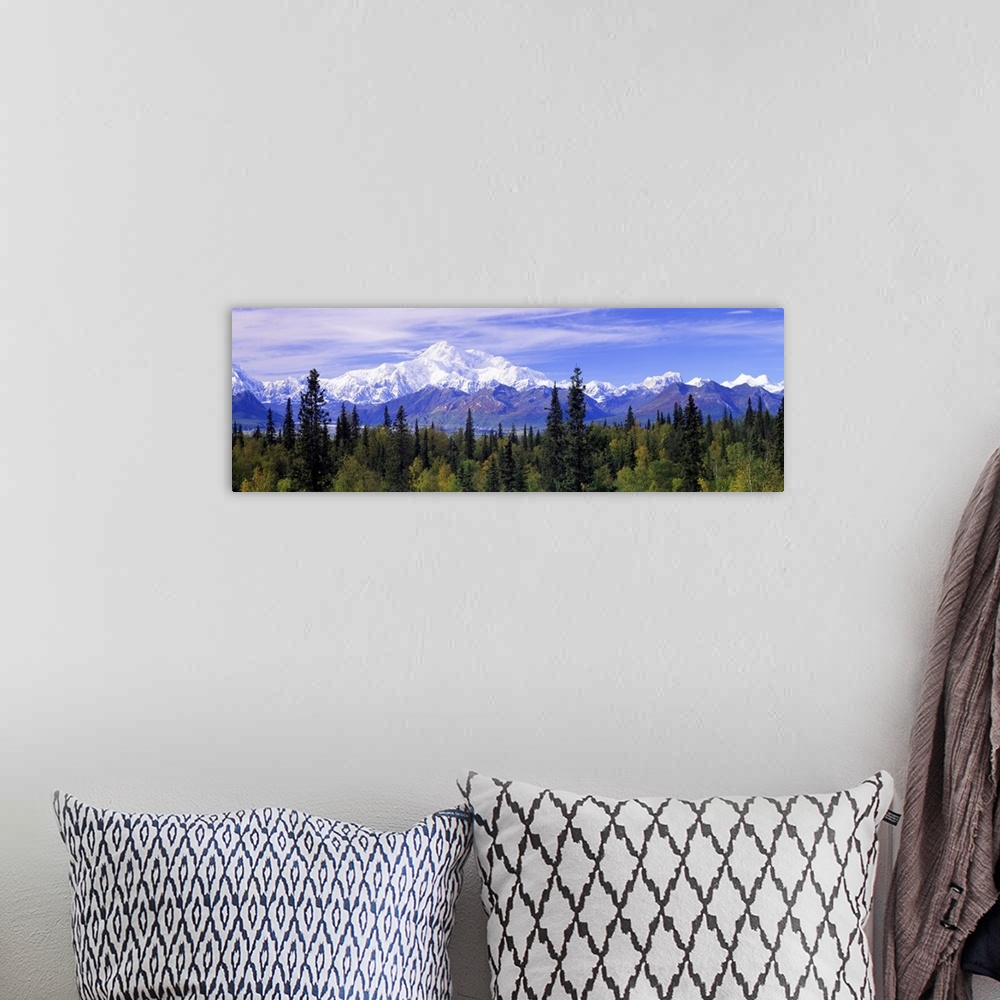 A bohemian room featuring The worlds highest mountain, formerly known as Mt. McKinley, is a stunning landmark in the Alaska...