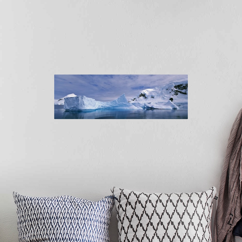 A bohemian room featuring Antarctica, Paradise Bay, Iceberg floating on the water