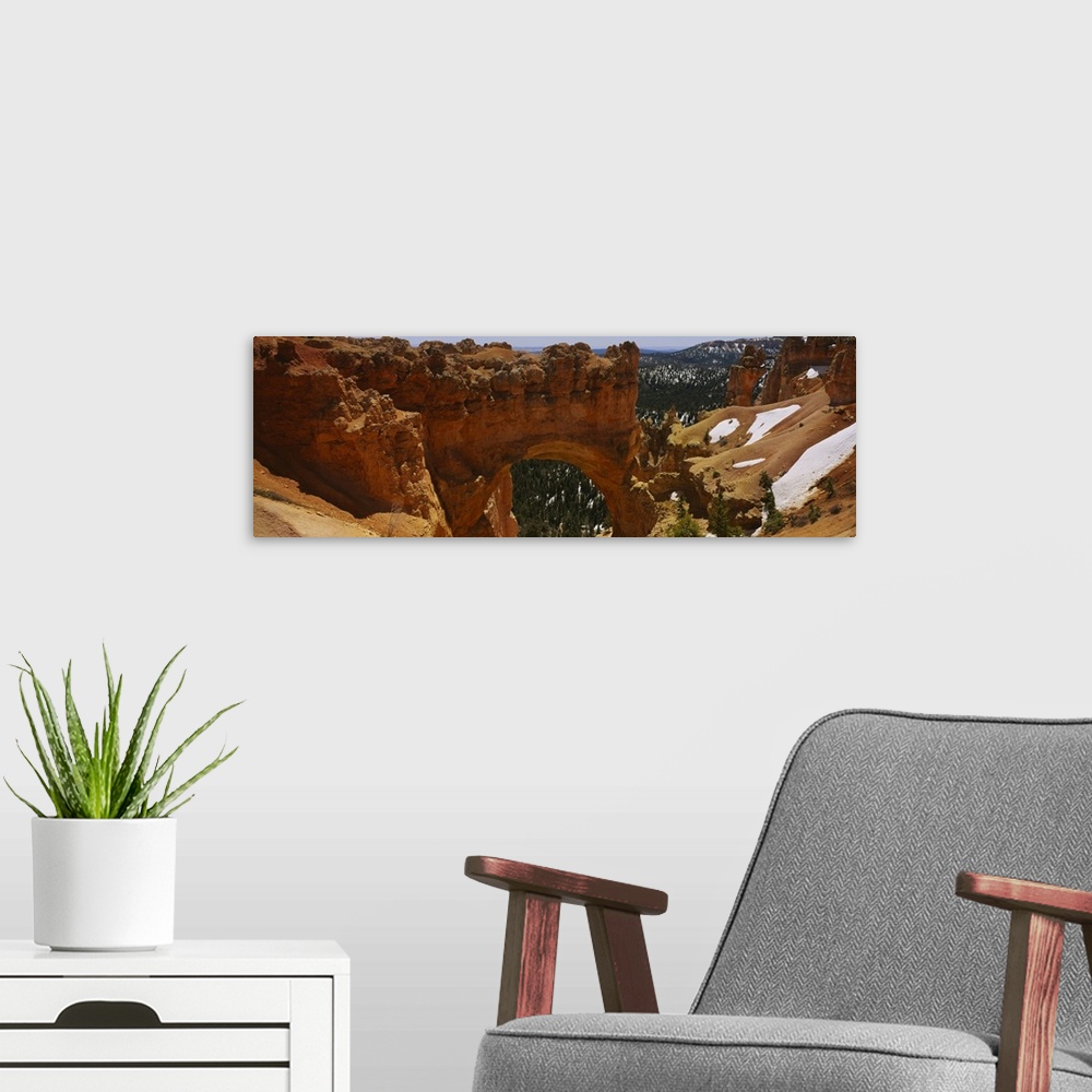 A modern room featuring Arch bridge in a national park, Natural Bridge, Bryce Canyon National Park, Utah