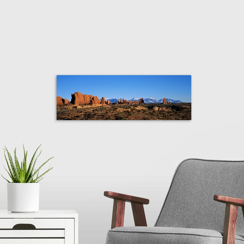 A modern room featuring Arches National Park Moab Utah
