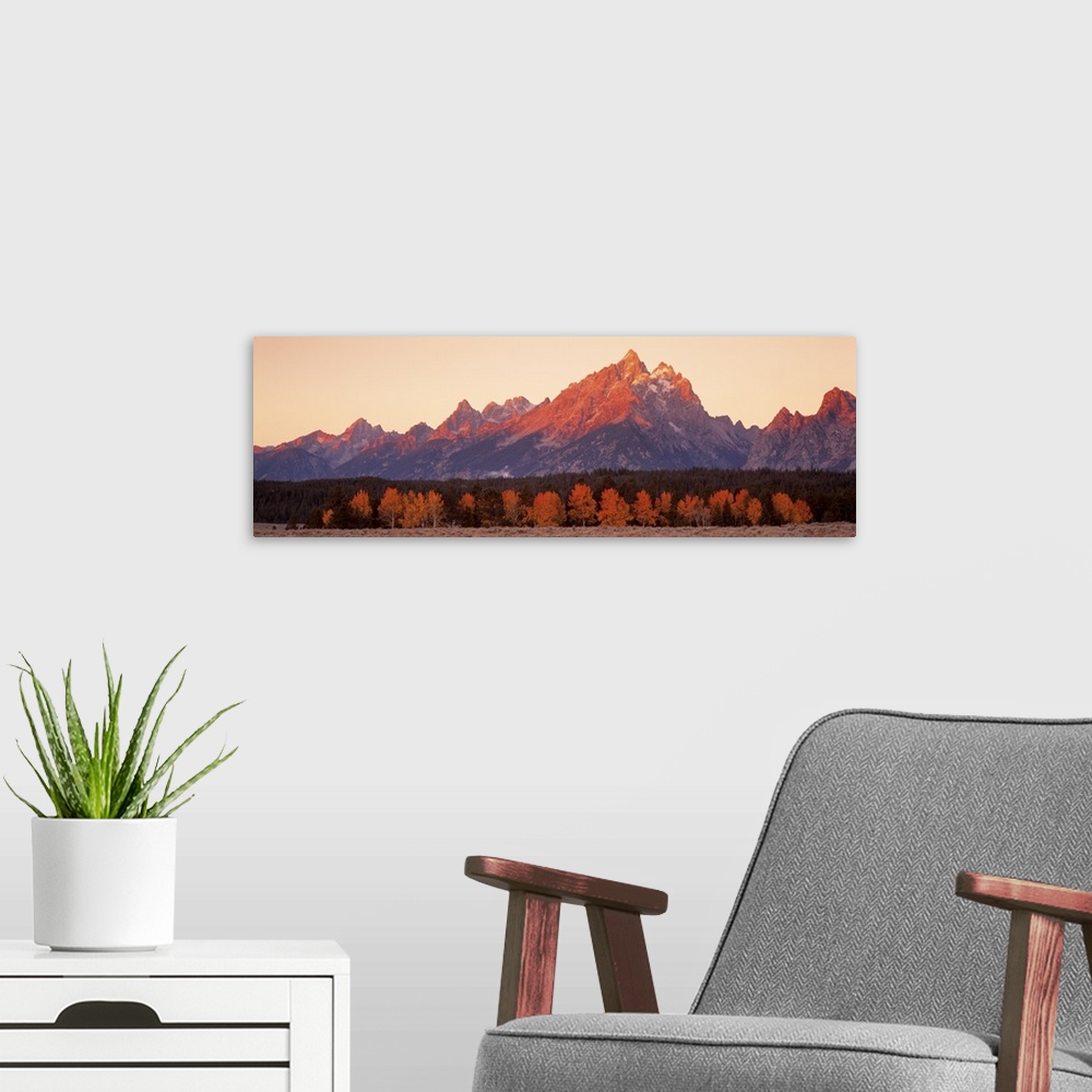 A modern room featuring Aspens Teton Range Grand Teton National Park WY