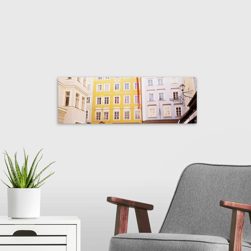 A modern room featuring Austria, Salzburg, Mozart's Birthplace, Low angle view of the apartments