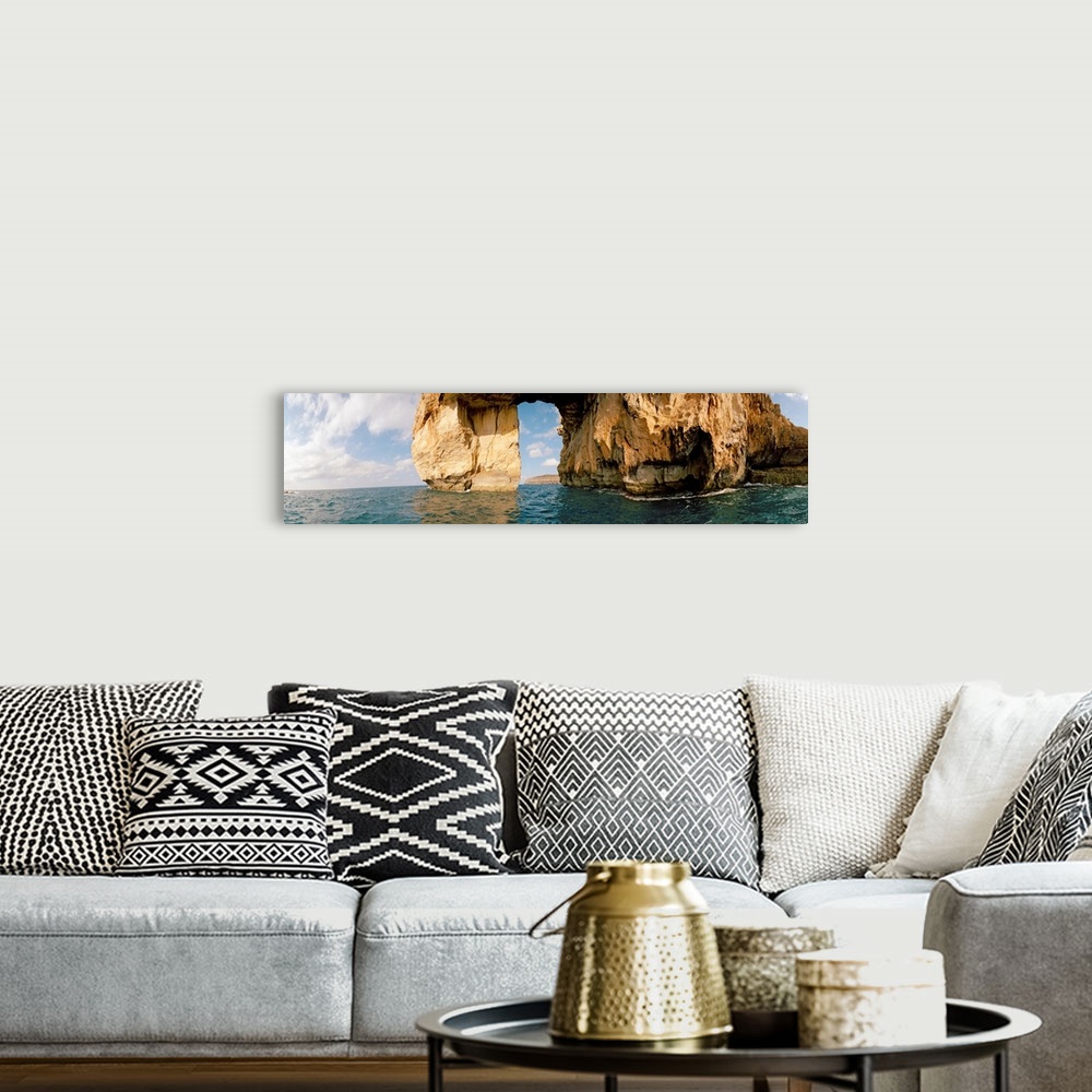 A bohemian room featuring Azure Window natural arch in the sea, Gozo, Dwejra, Malta