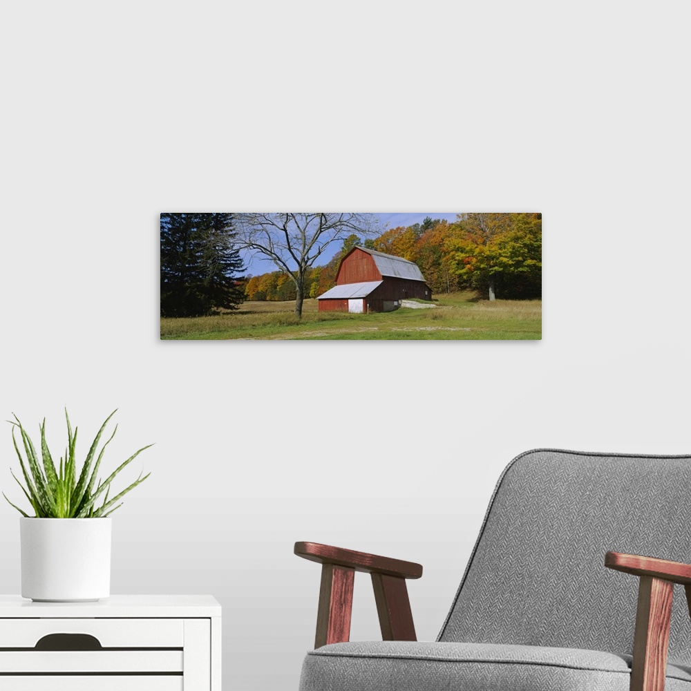 A modern room featuring Barn in a field, Sleeping Bear Dunes National Lakeshore, Michigan