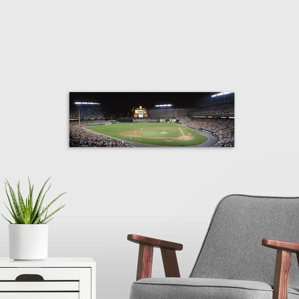 A modern room featuring Baseball Game Camden Yards Baltimore MD