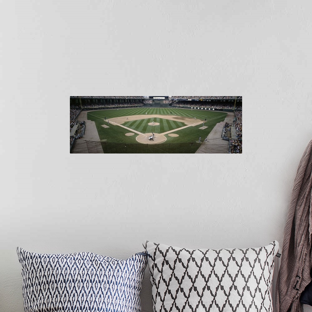 A bohemian room featuring Baseball match in progress, U.S. Cellular Field, Chicago, Cook County, Illinois