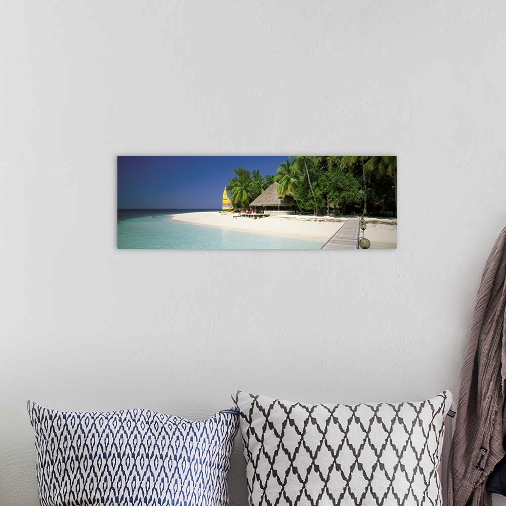 A bohemian room featuring Beach Hut Maldives