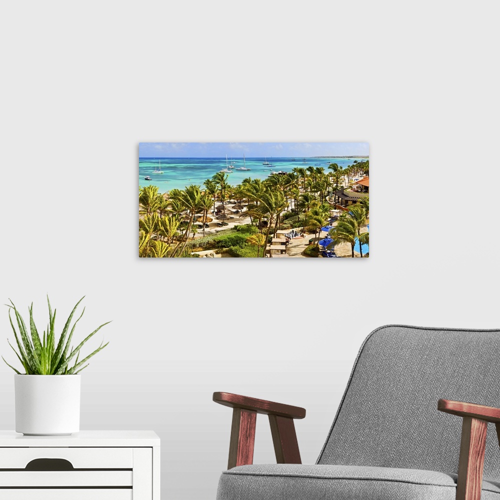 A modern room featuring Beach resort, Aruba, West Indies