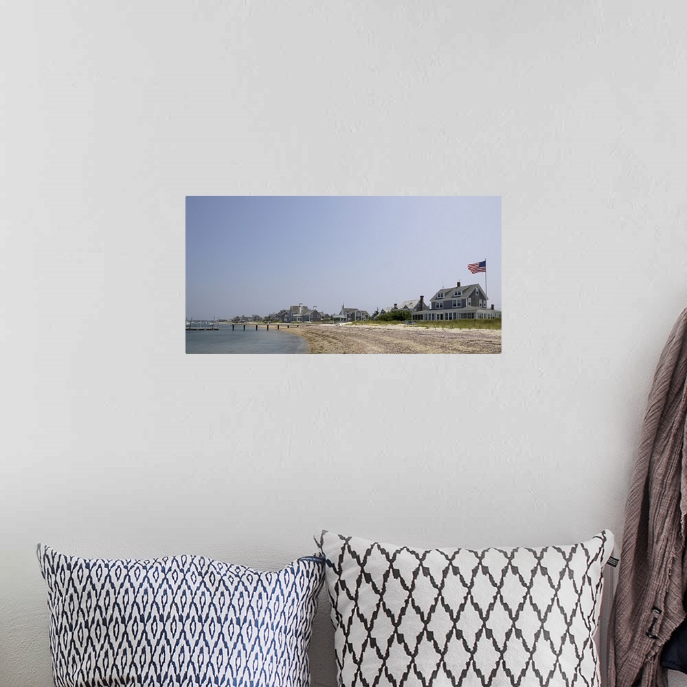 A bohemian room featuring Beach with buildings in the background, Jetties Beach, Nantucket, Massachusetts